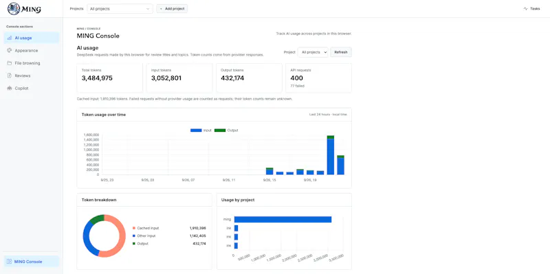 Ming — Review AI-Written Code screenshot 4