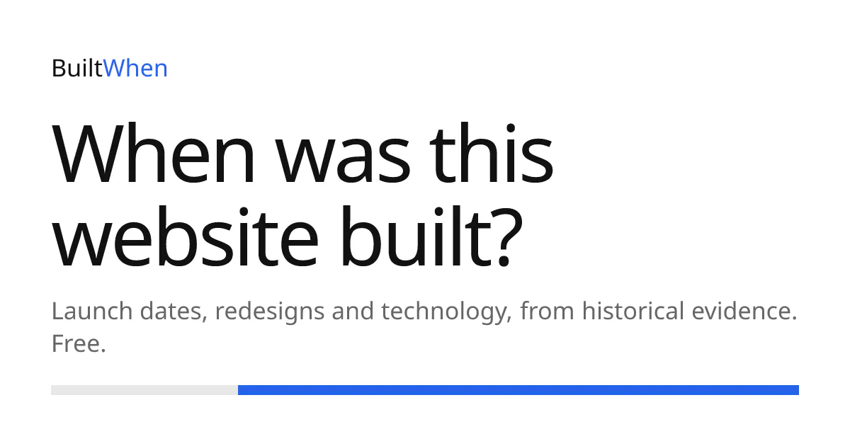 BuiltWhen gallery image