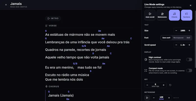 Setlyst screenshot 1