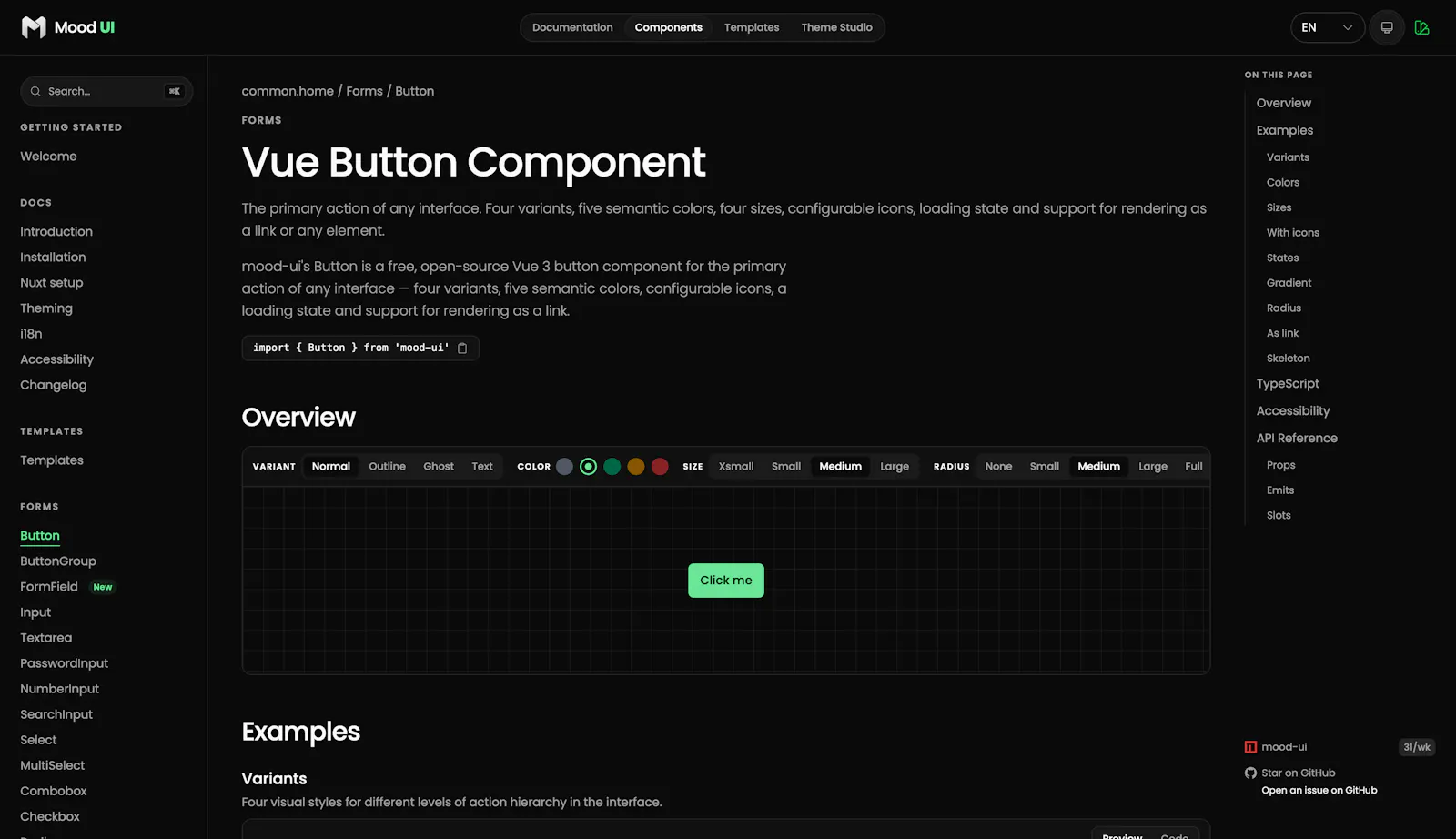Mood UI screenshot 2