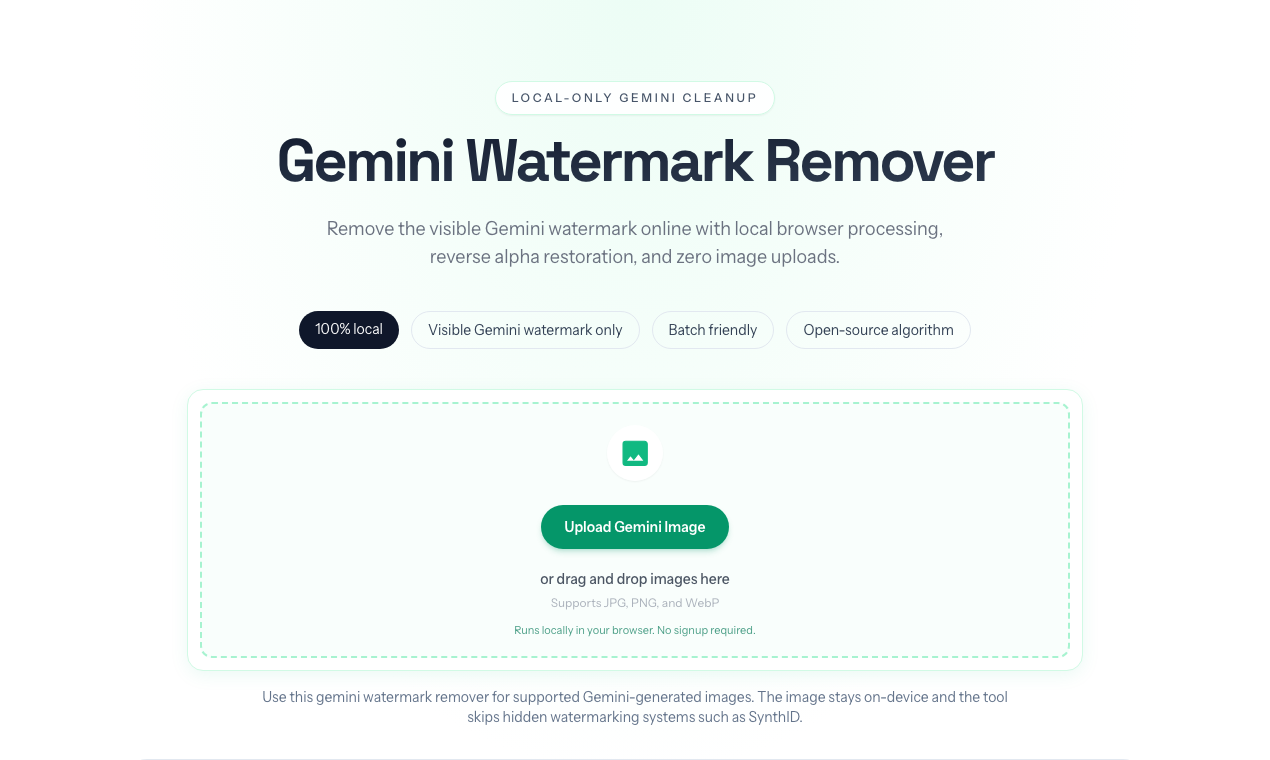 Gemini Watermark Remover Online gallery image