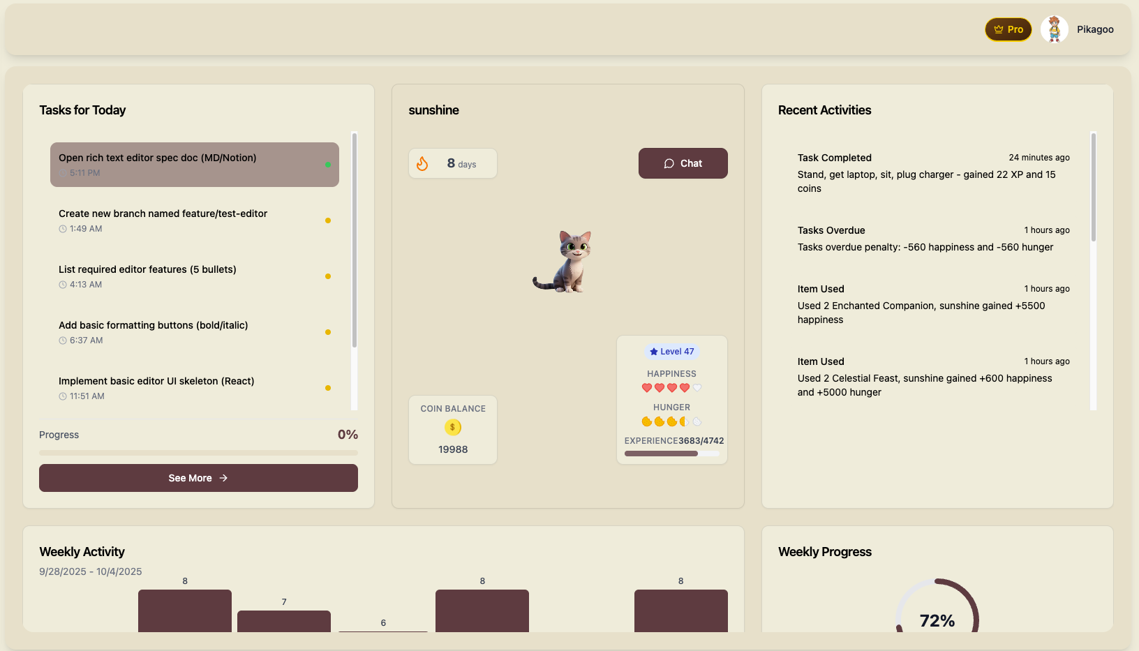 Média DoDoo - Make productivity fun, grow a pet, and stay accountable 2