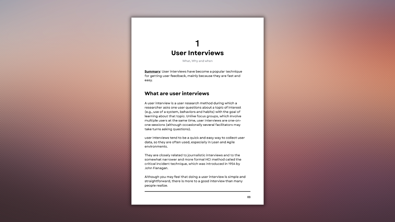 User Interview Playbook gallery image