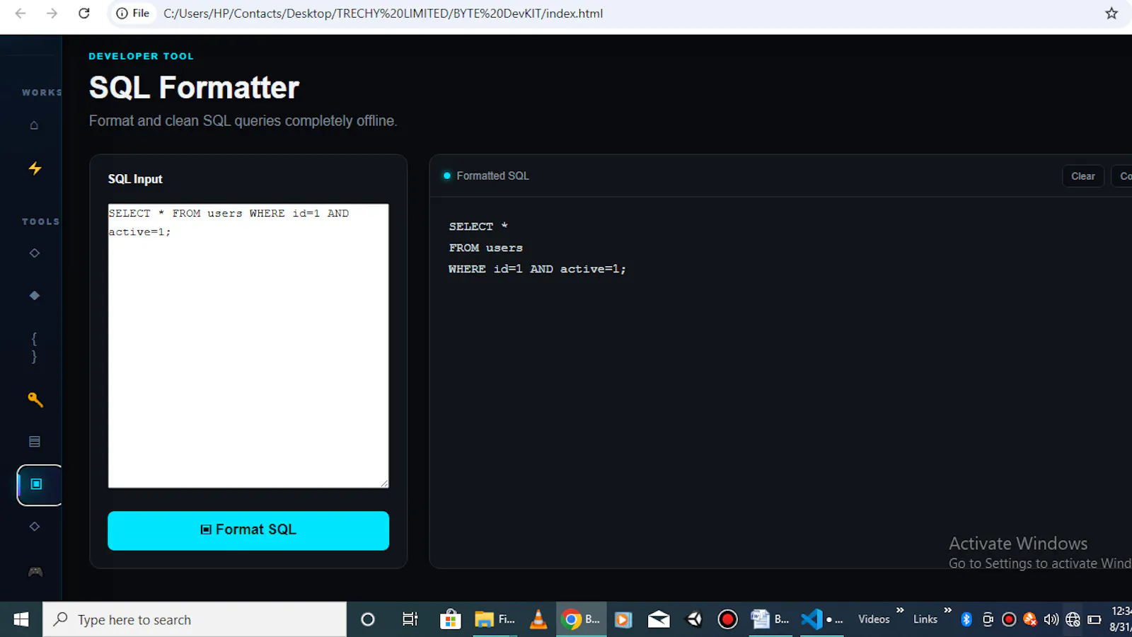 BYTE DevKit screenshot 3
