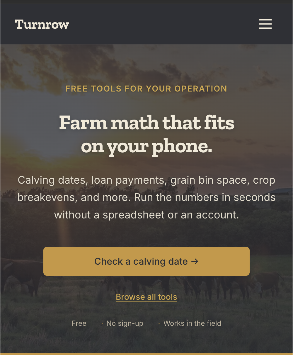 Free Farm Calculators gallery image