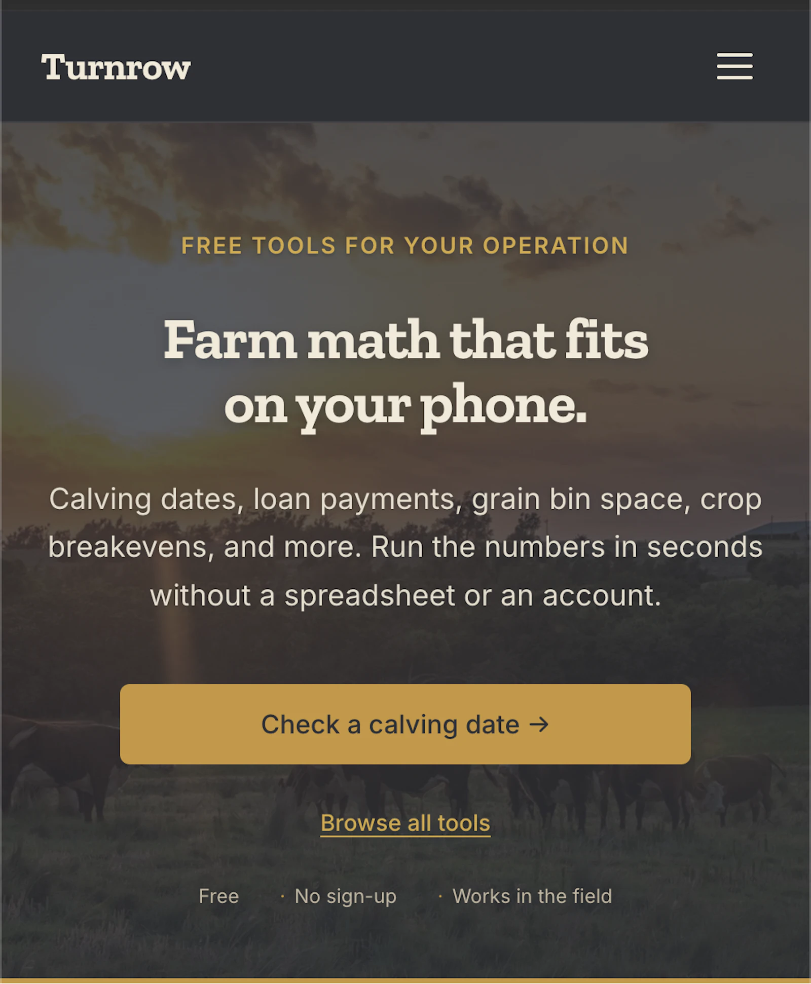 Free Farm Calculators screenshot 2