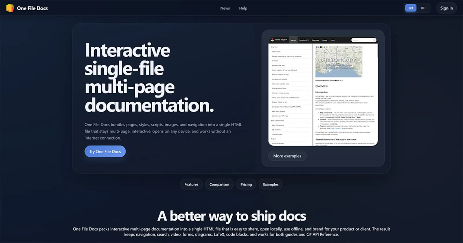 One File Docs screenshot 1