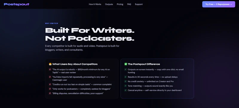 Postspout screenshot 4