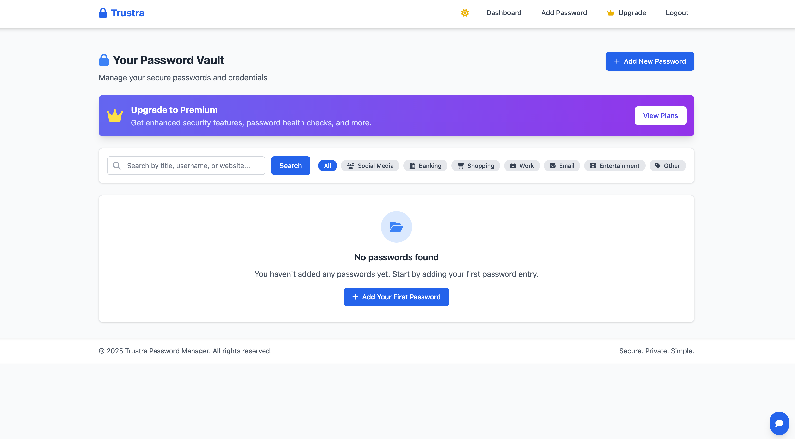 Trustra、パスワードマネージャーWebアプリ - 最新のWebベースのパスワードVault \ Managerメディア2