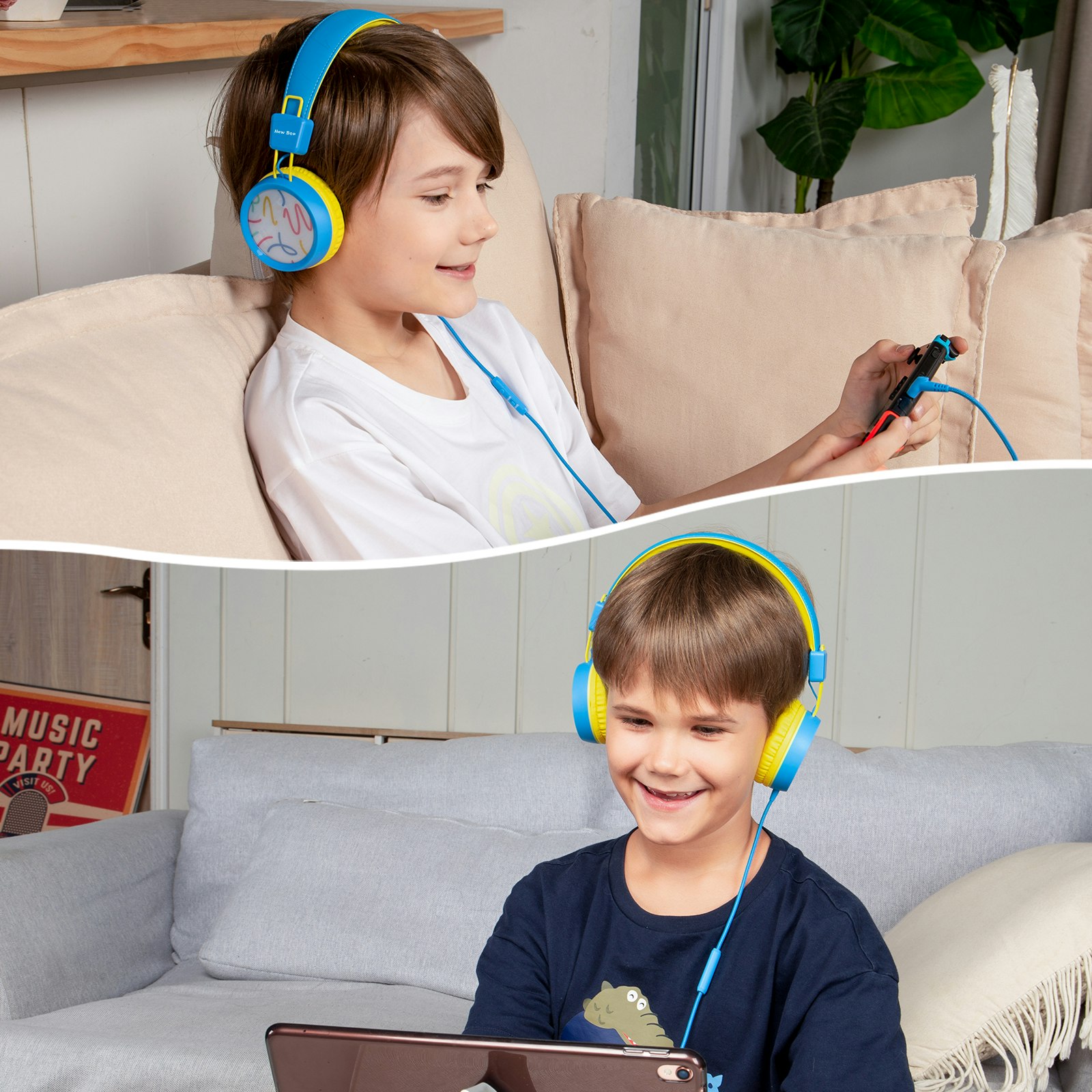 NEW BEE KH-20 Kids Headphones gallery image