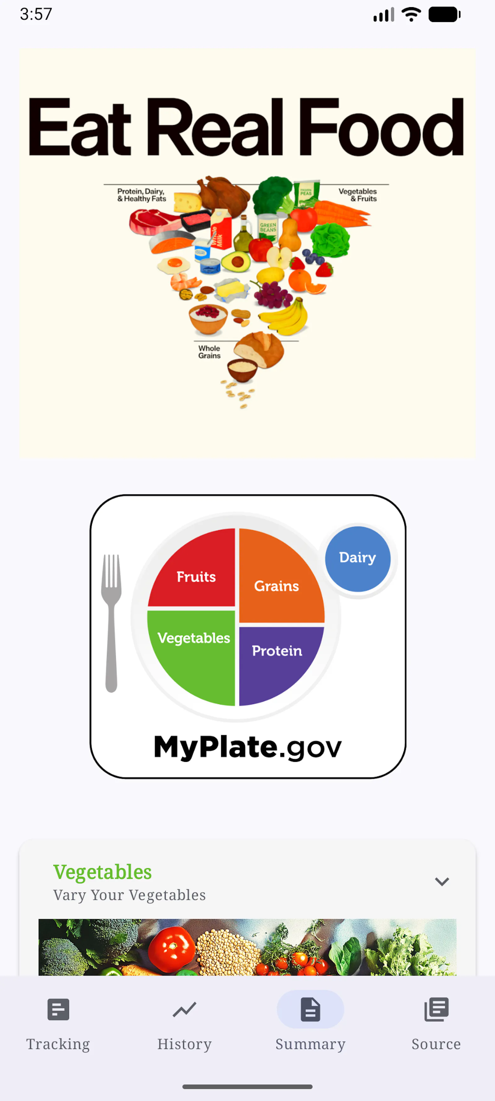 RealFood.gov Diet, Android Localizations screenshot 6
