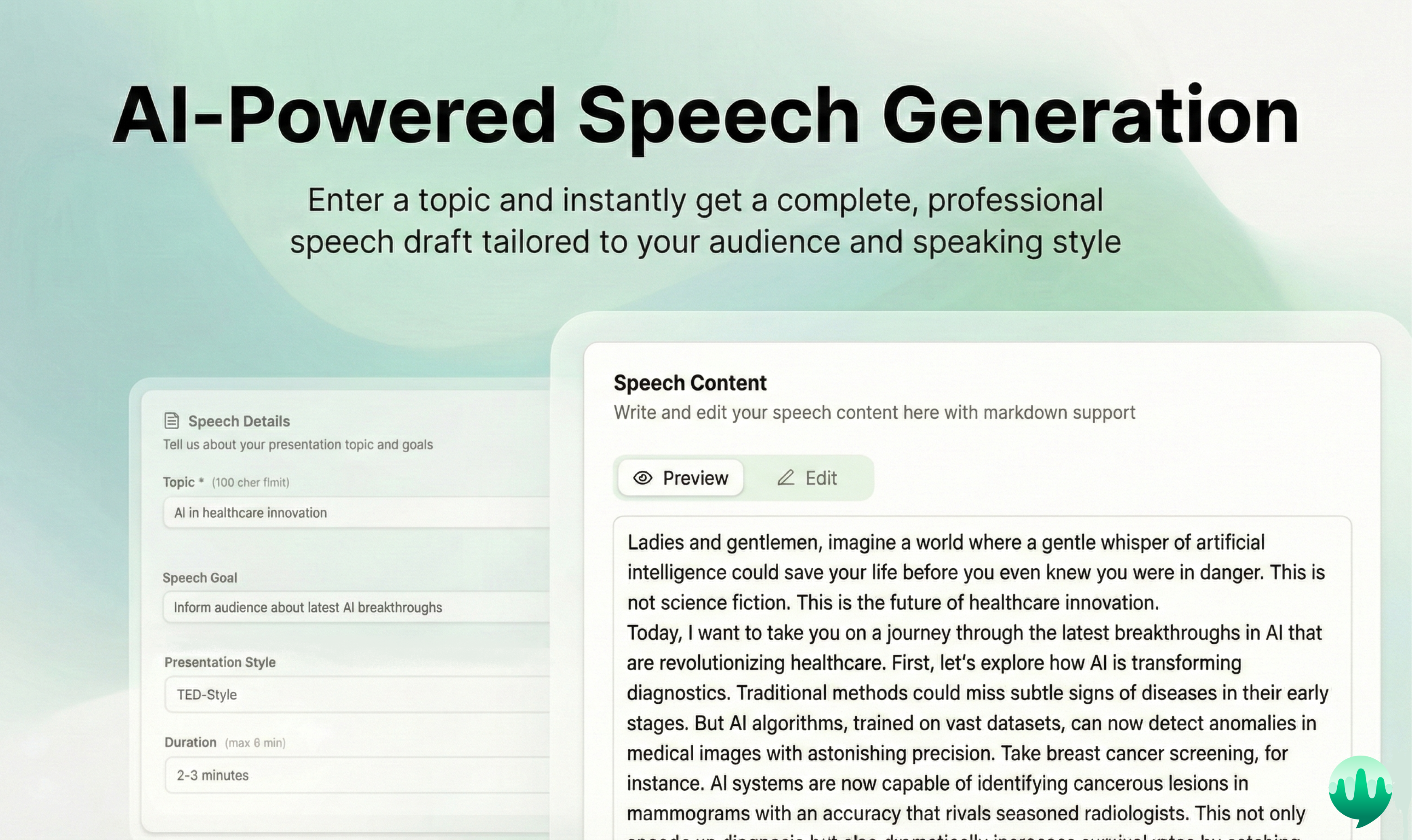 VoxAI - Screenshot 2 showing product features and functionality