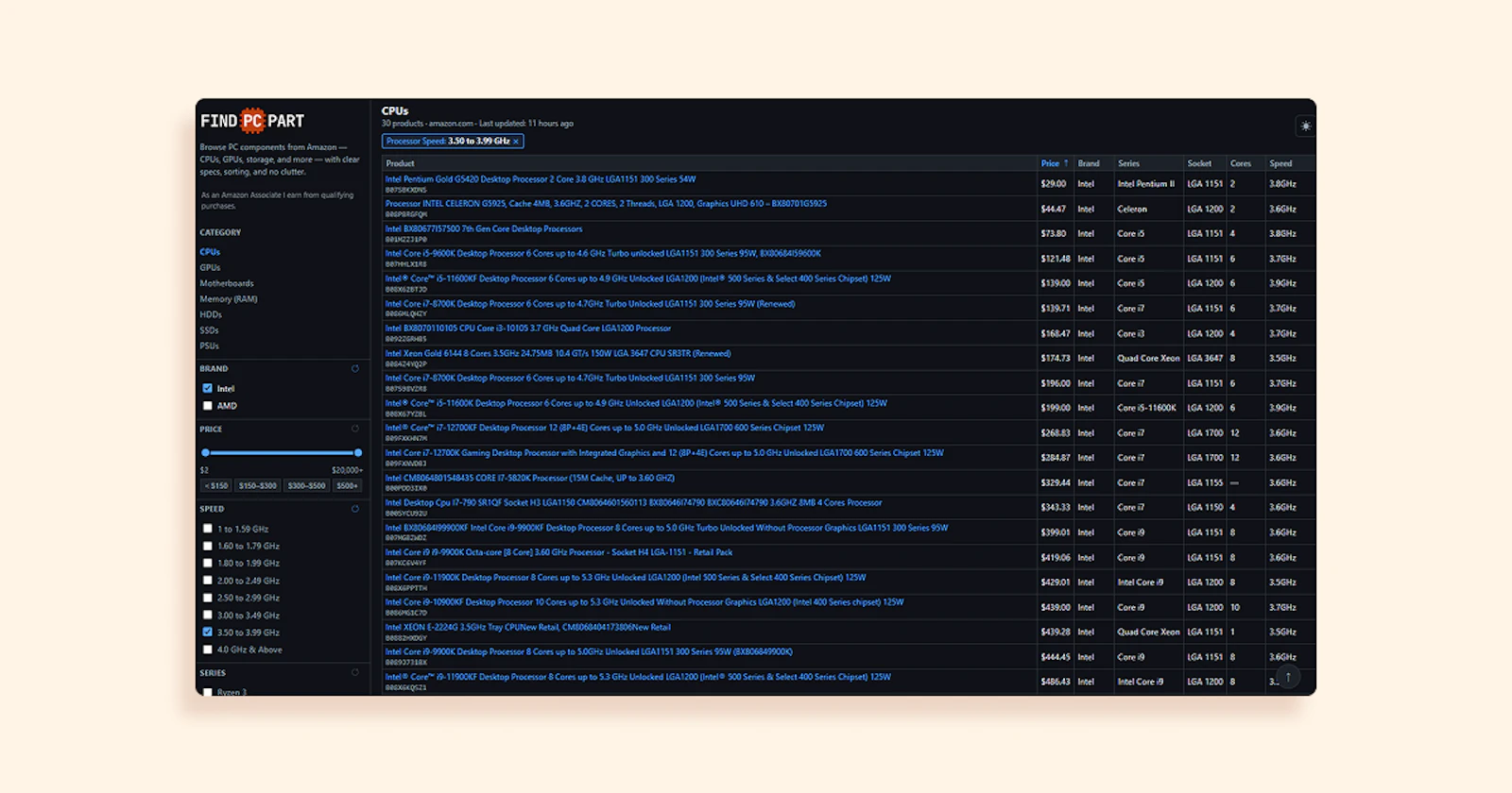 FindPCpart screenshot 2