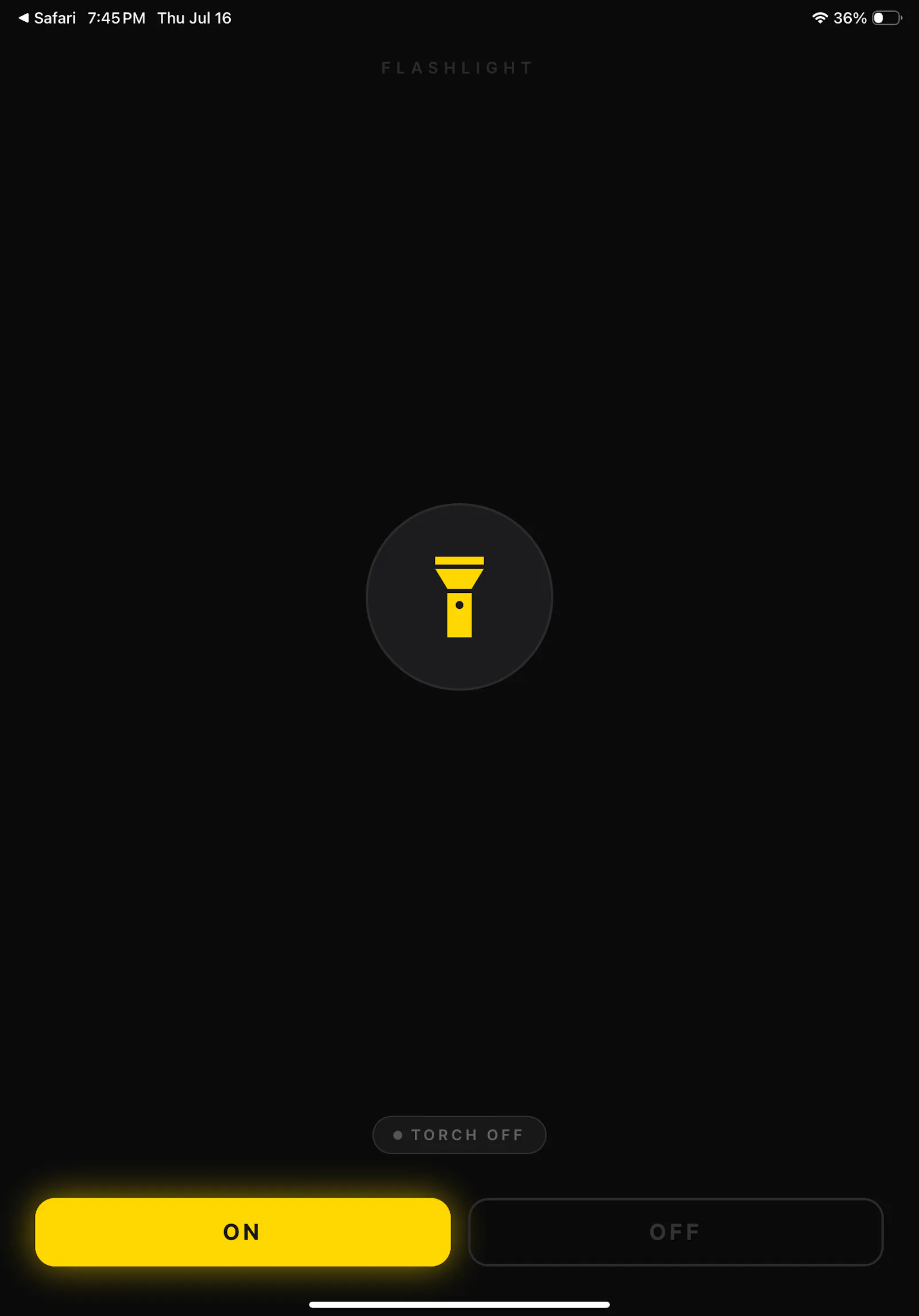Flashlight App screenshot 1