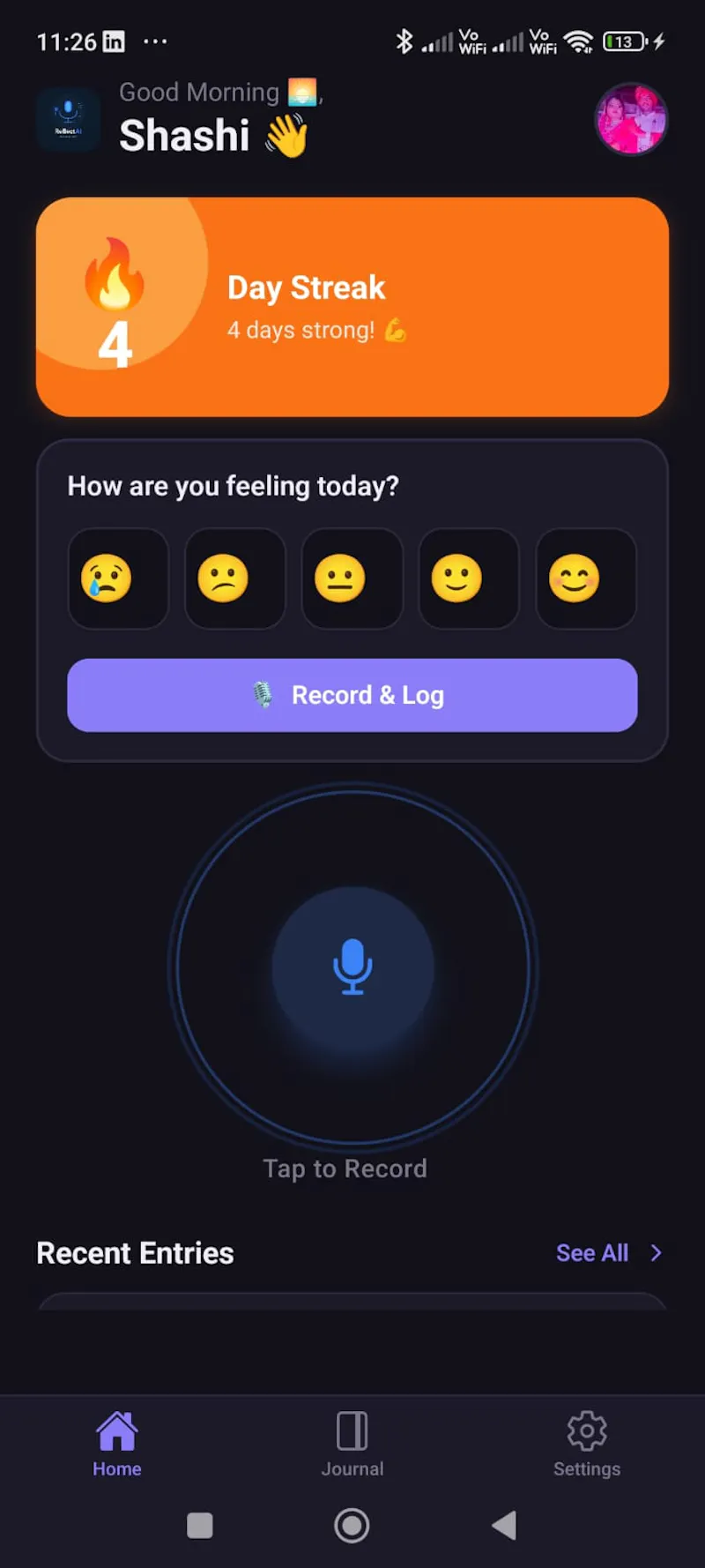 ReflectAI screenshot 2