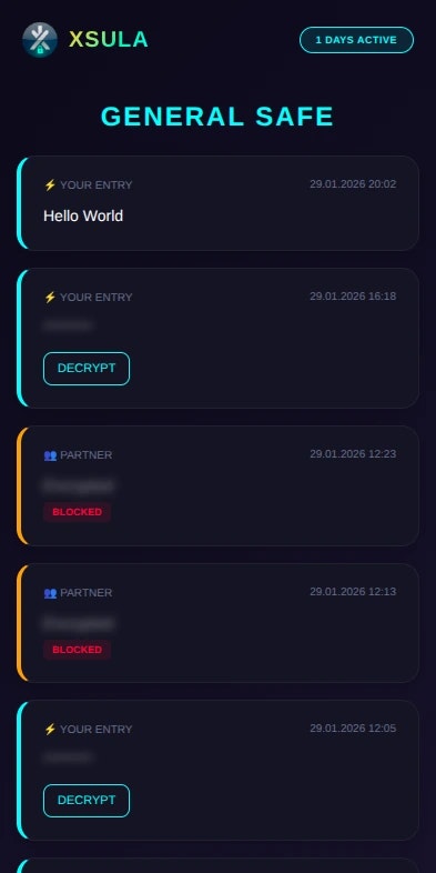 XSULA - Screenshot 3 showing product features and functionality
