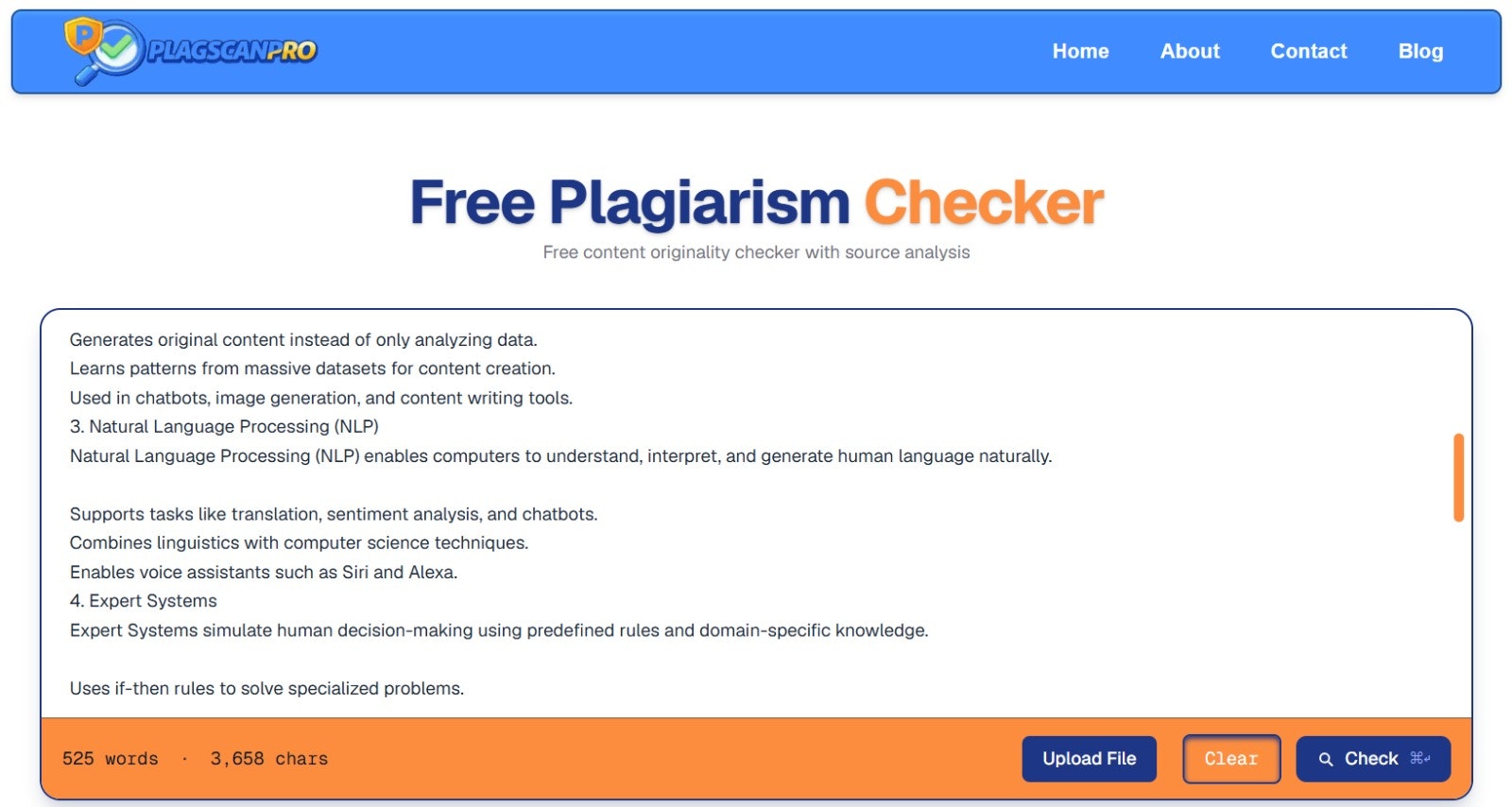 Free Plagiarism Checker