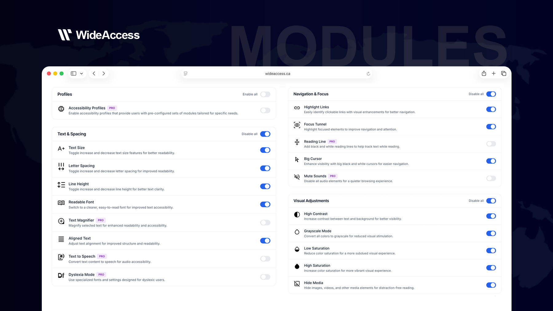 WideAccess Accessibility Plugin gallery image