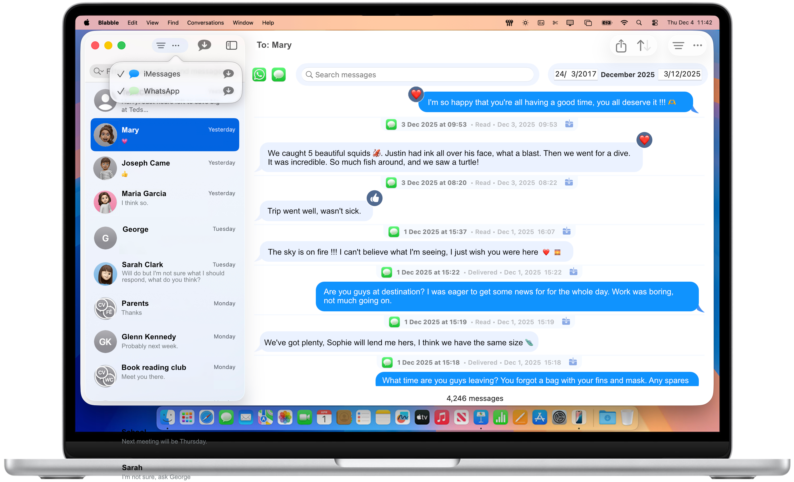 Blabble - Main product screenshot demonstrating key features and user interface