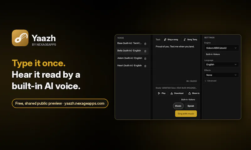 Yaazh screenshot 2