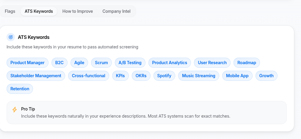 CareerCheck - Screenshot 2 showing product features and functionality