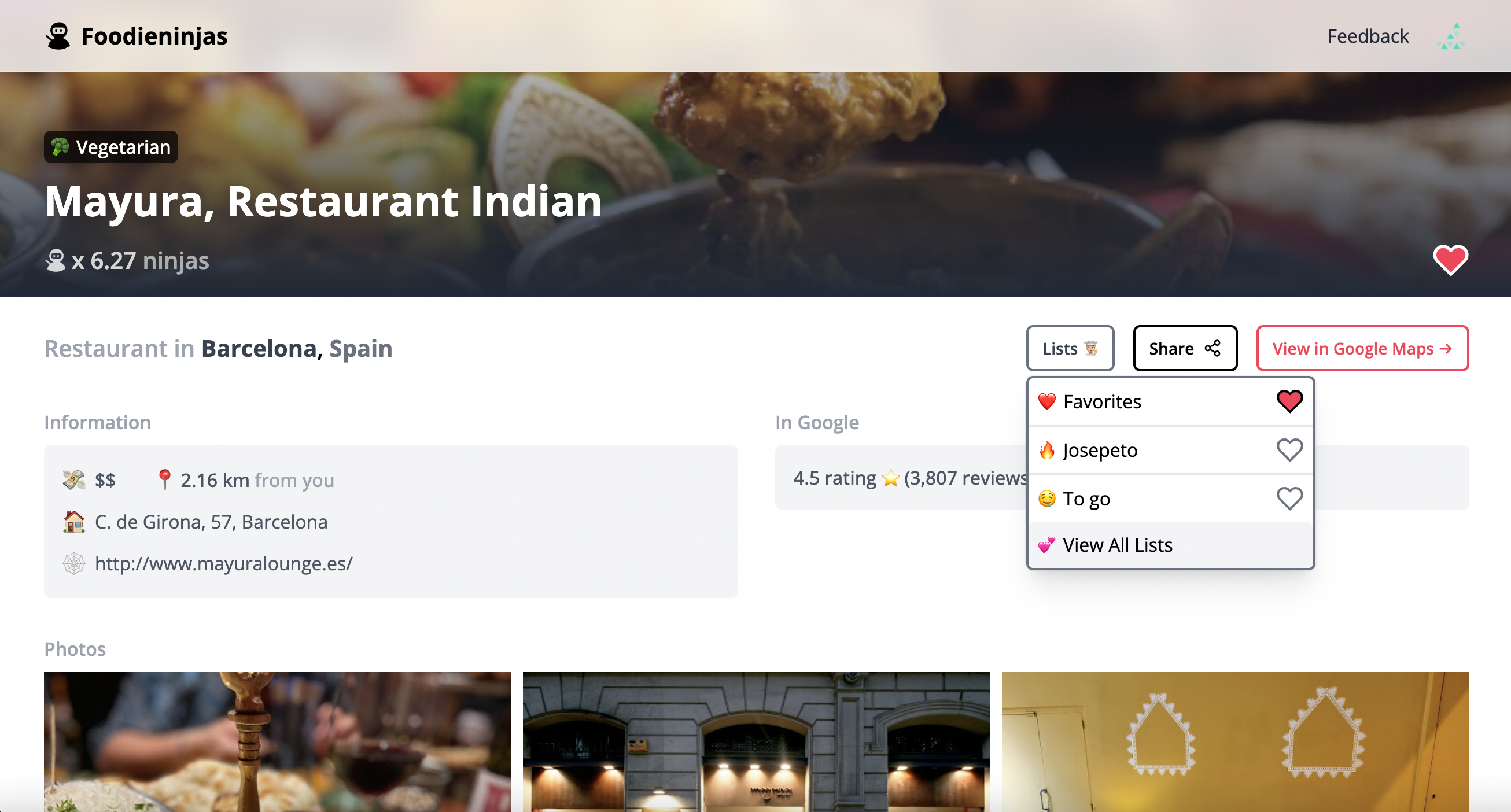 Foodieninjas - Только лучшие рестораны рядом с вами фильтруют Foodieninjas медиа 3