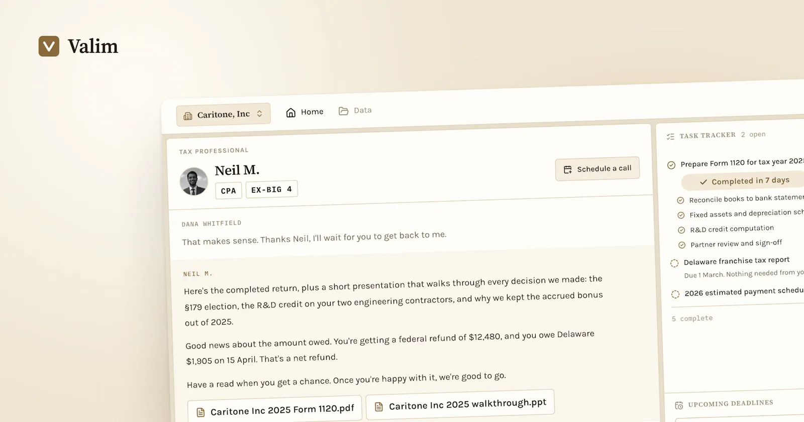 Valim Tax screenshot 1