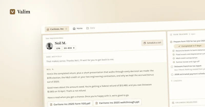 Valim Tax screenshot 1
