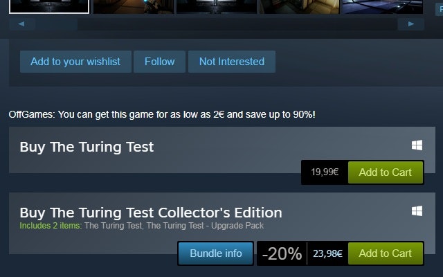 OffGames Steam Extension gallery image