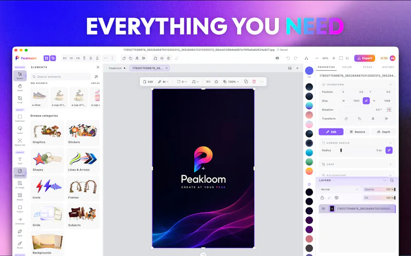 Peakloom: AI Photo Editor screenshot 6