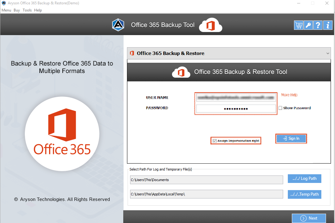Office 365 إلى Office 365 Migration Tool media 4