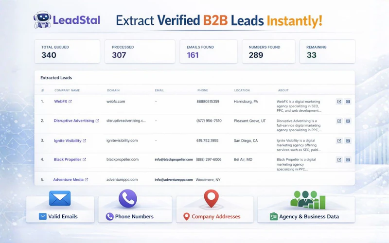 Clutch.co Emails Finder & Scraper screenshot 1