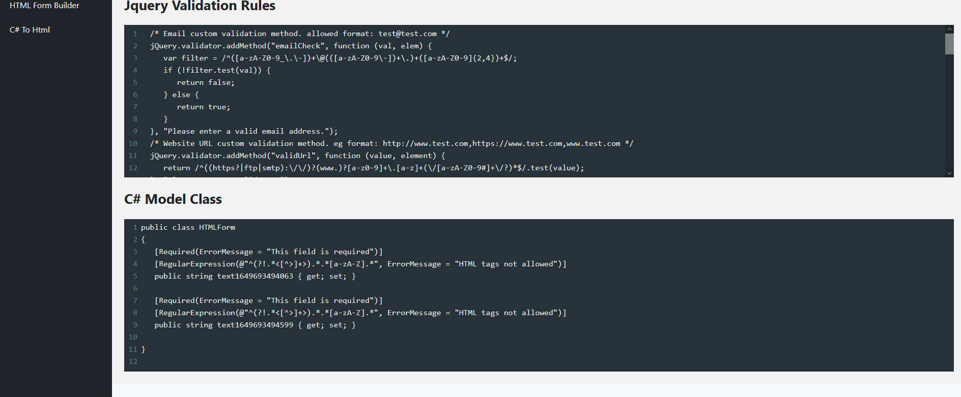 Convert 2 Html gallery image