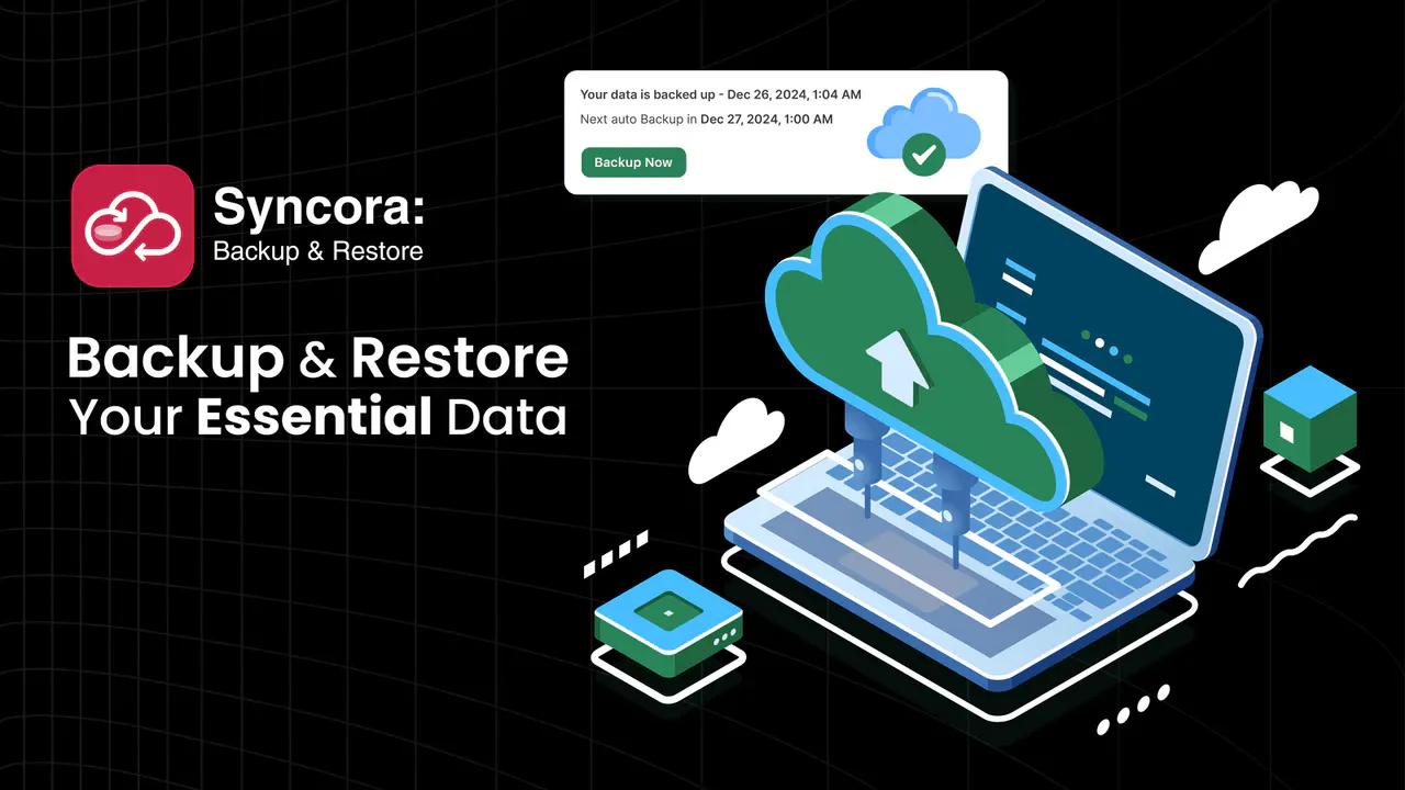 Syncora: Backup & Restore 제품 배너
