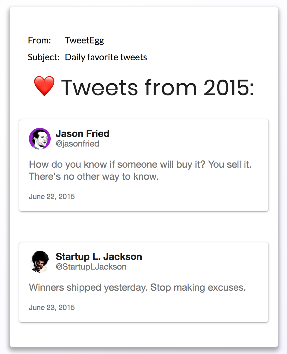 TweetEgg gallery image