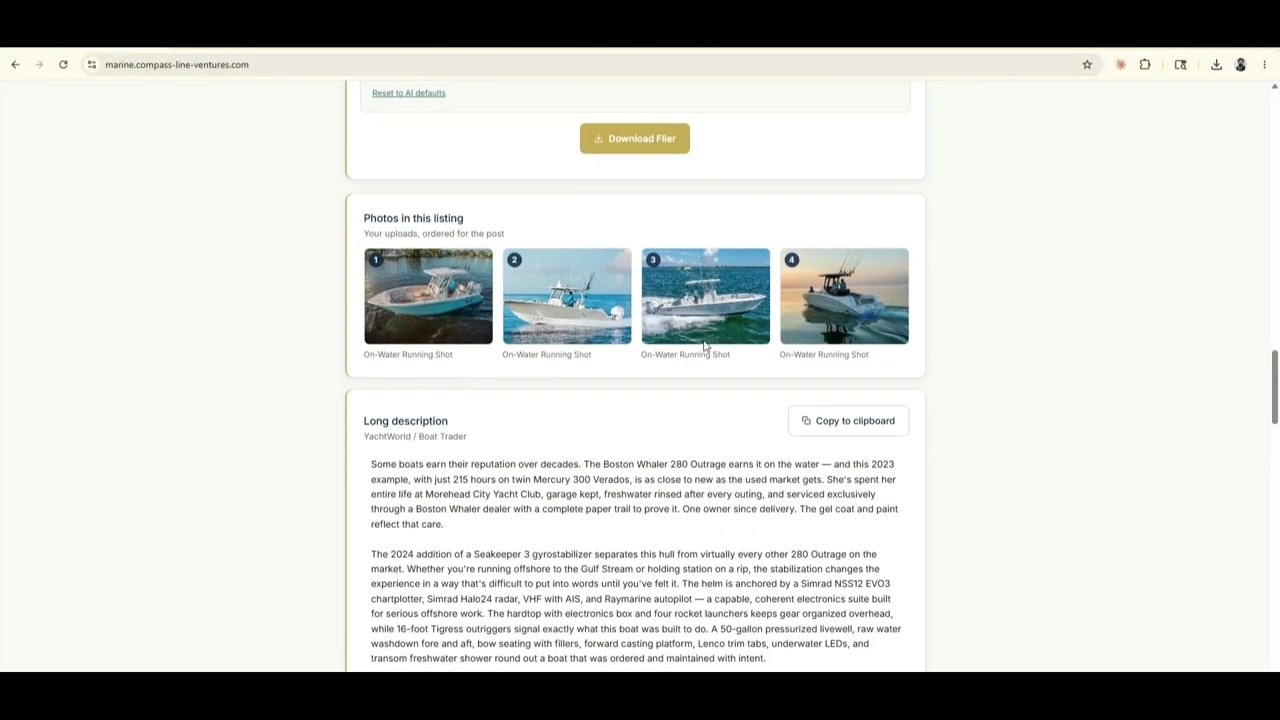 Compass Line Marine — Listing Generator gallery image