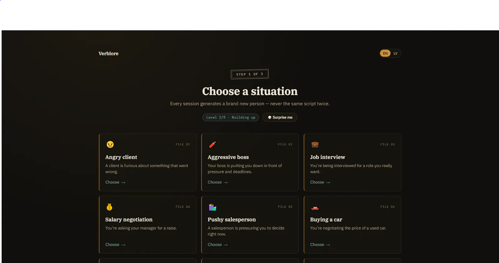 Verblore screenshot 2