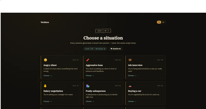 Verblore screenshot 2