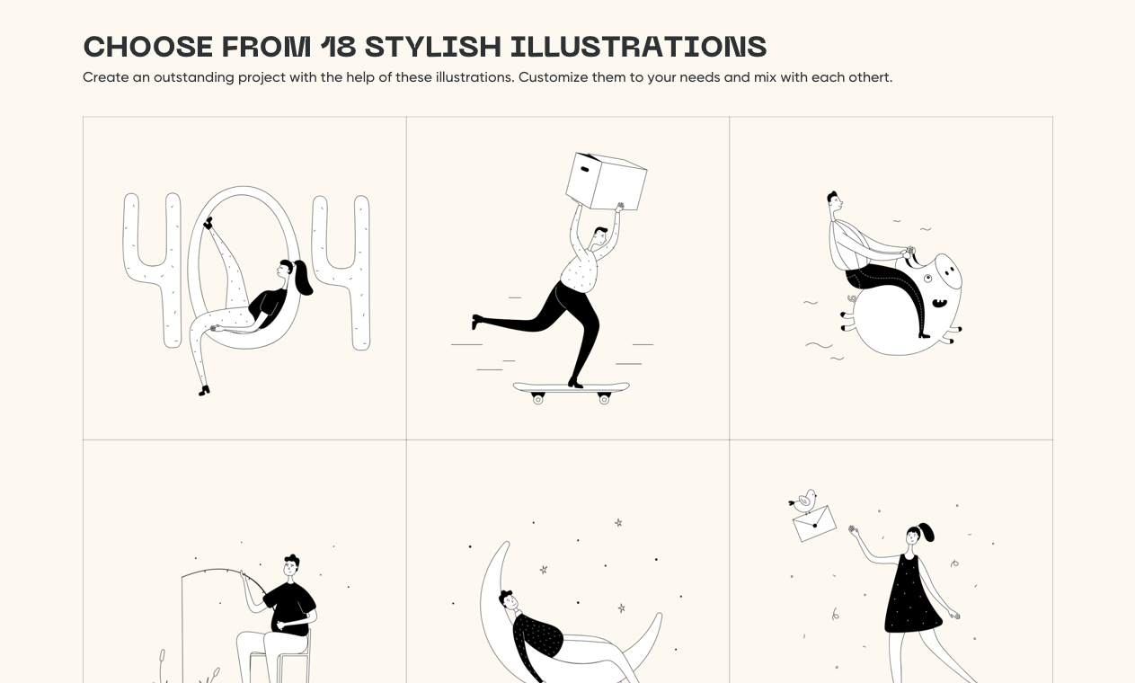 Tall People Illustrations gallery image