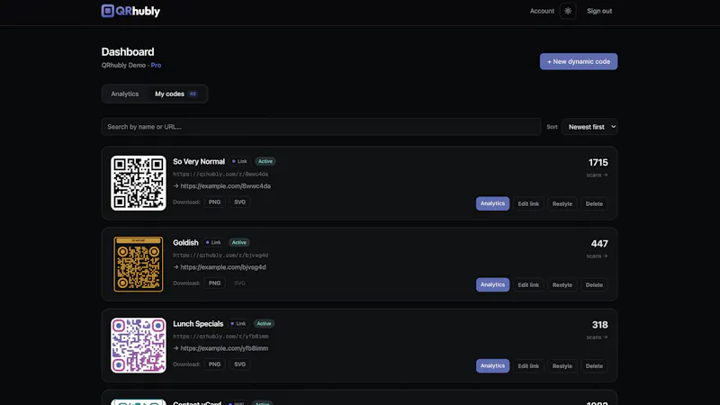 QRhubly screenshot 7