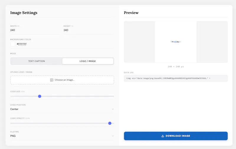 Placeholder image generator screenshot 2