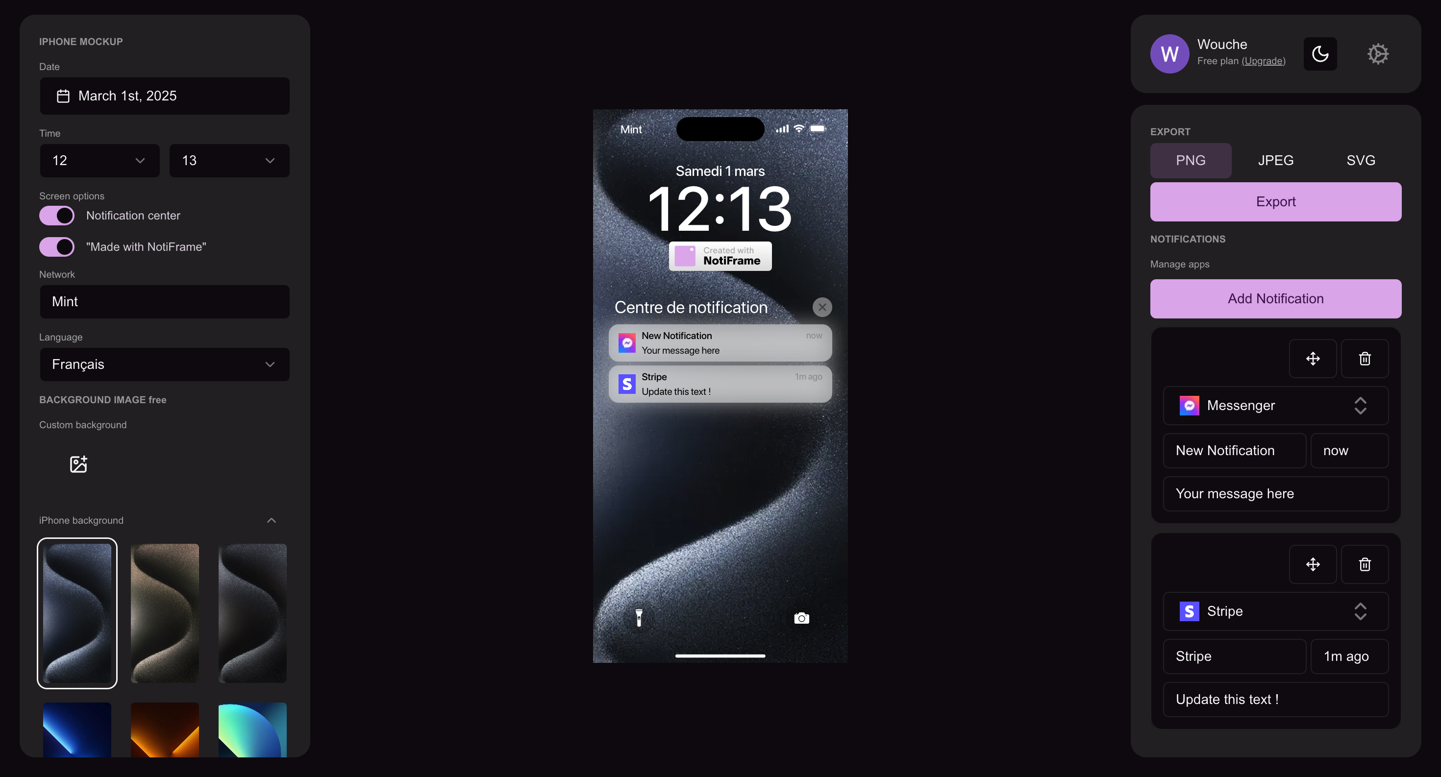 Notiframe - 現実的なiPhone通知のモックアップを作成してください！メディア2