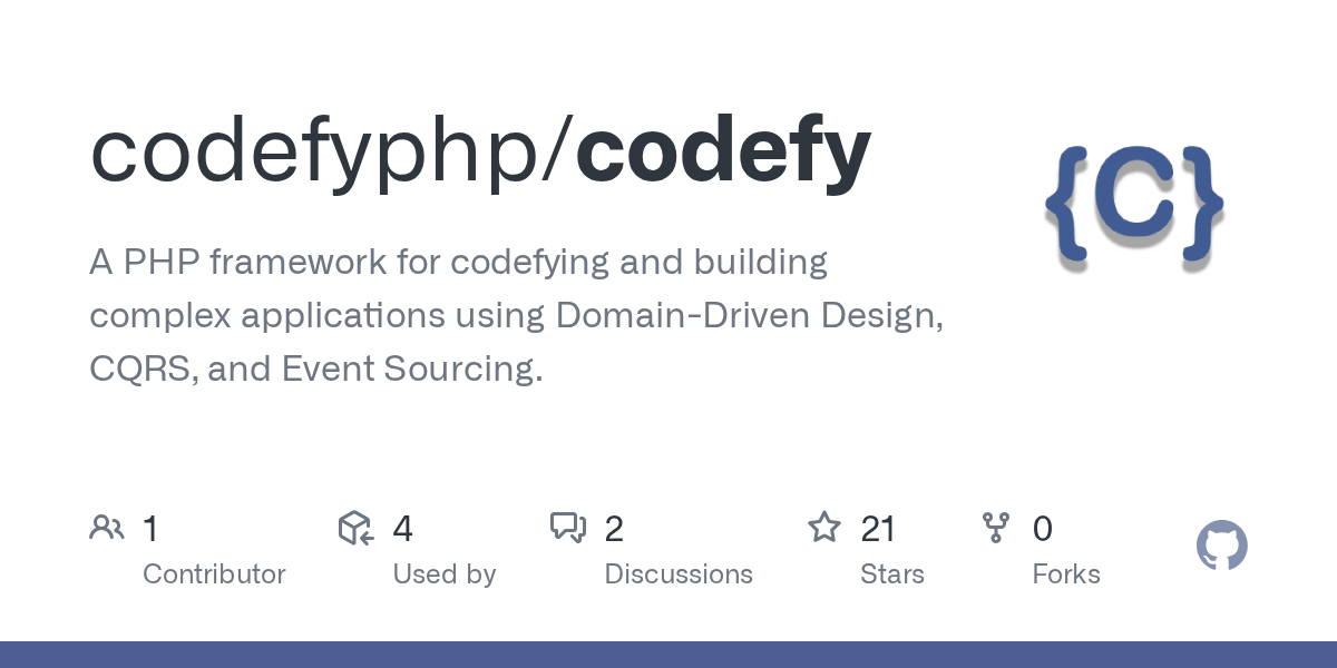 Média Cadre CodefyPHP - Le framework web PHP pour les applications complexes 2