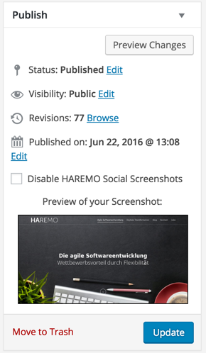 HAREMO Social Screenshots (WP Plugin) gallery image