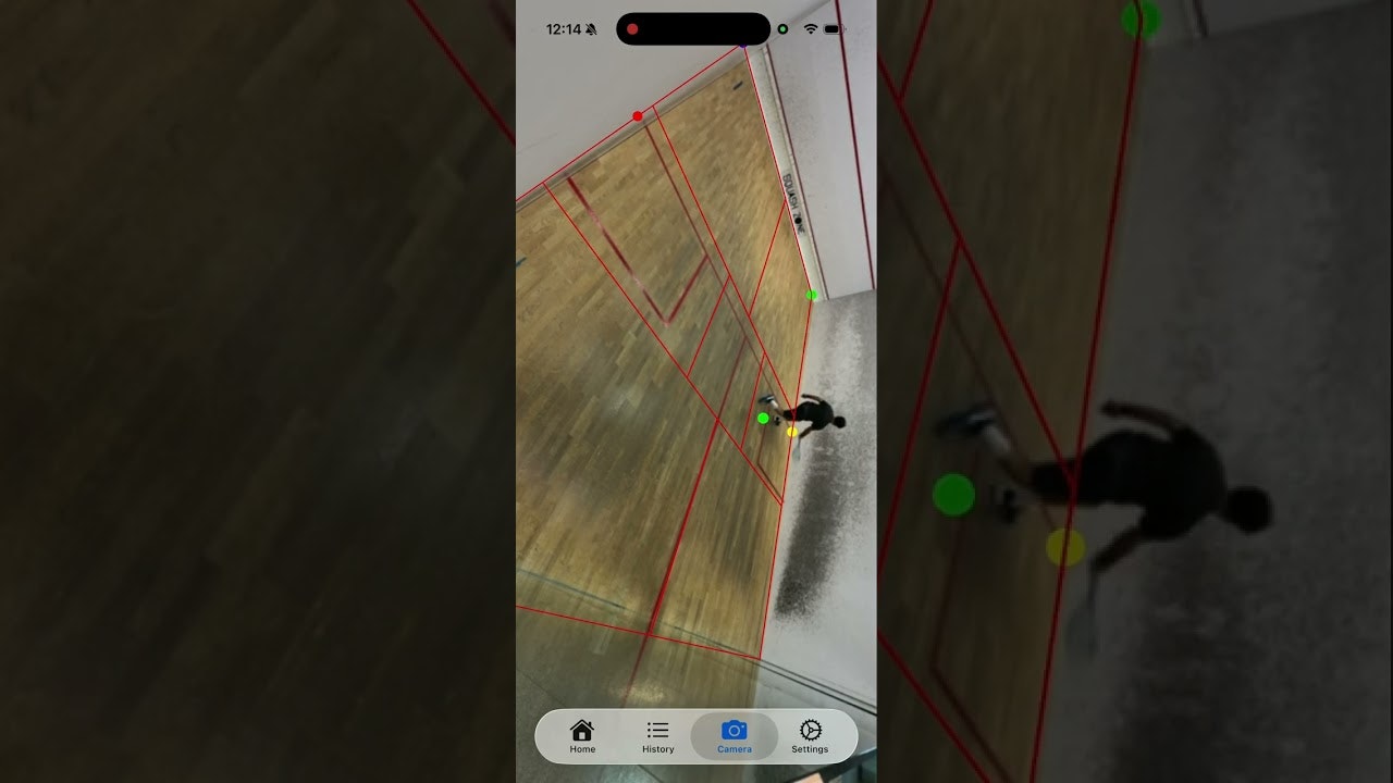1st camera-enabled squash trainer gallery image