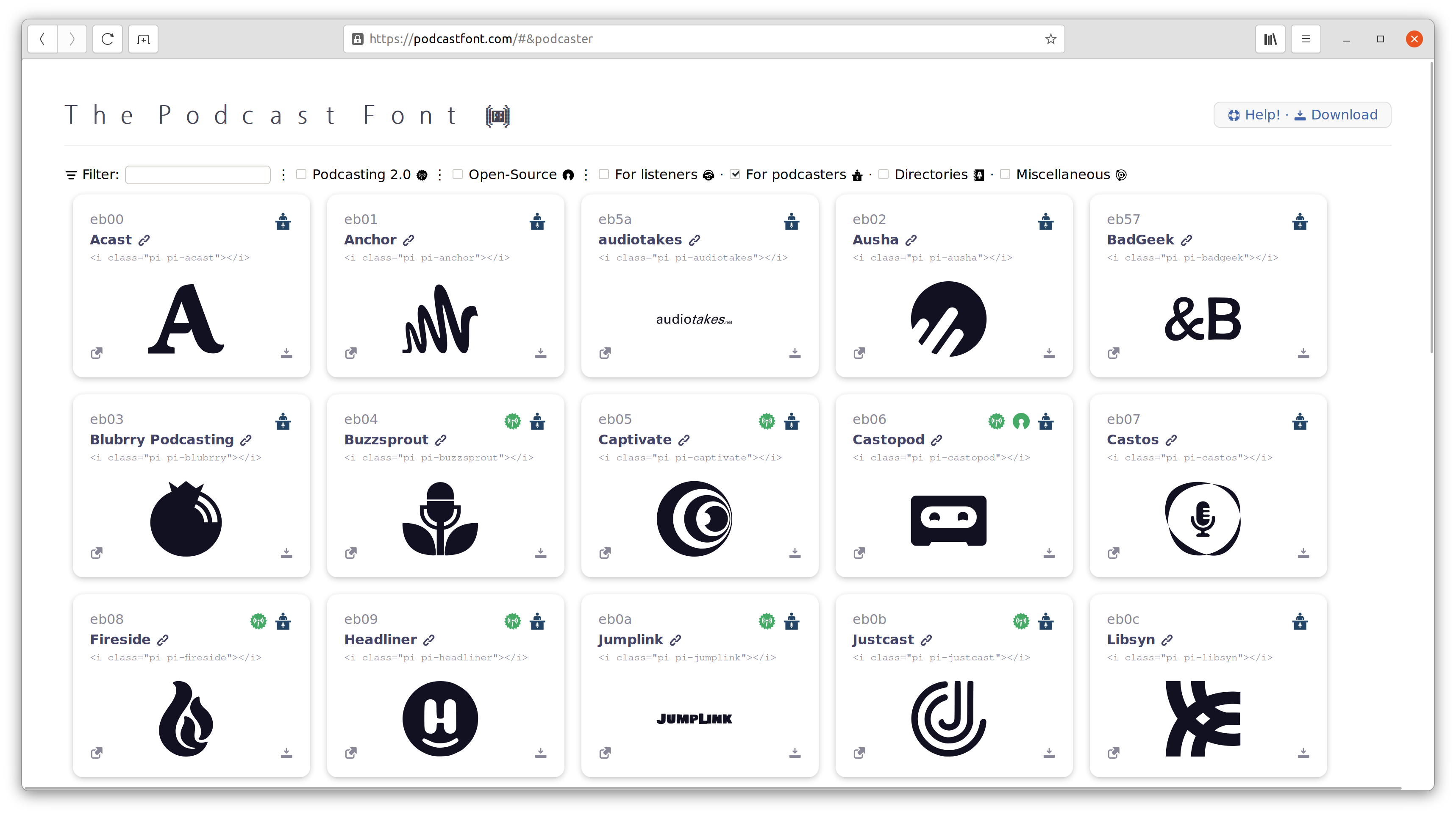 The Podcast Font gallery image