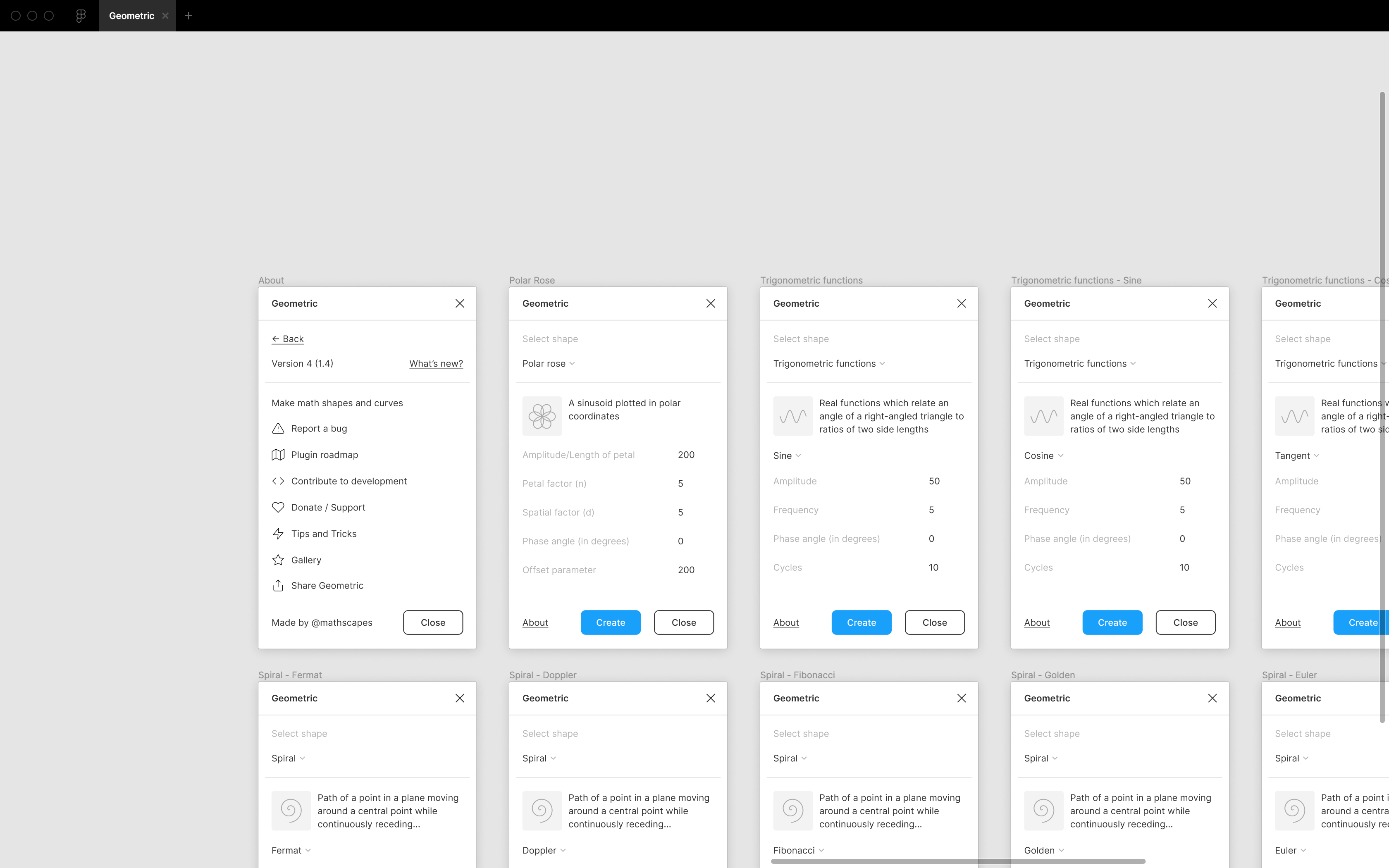 Geometric gallery image