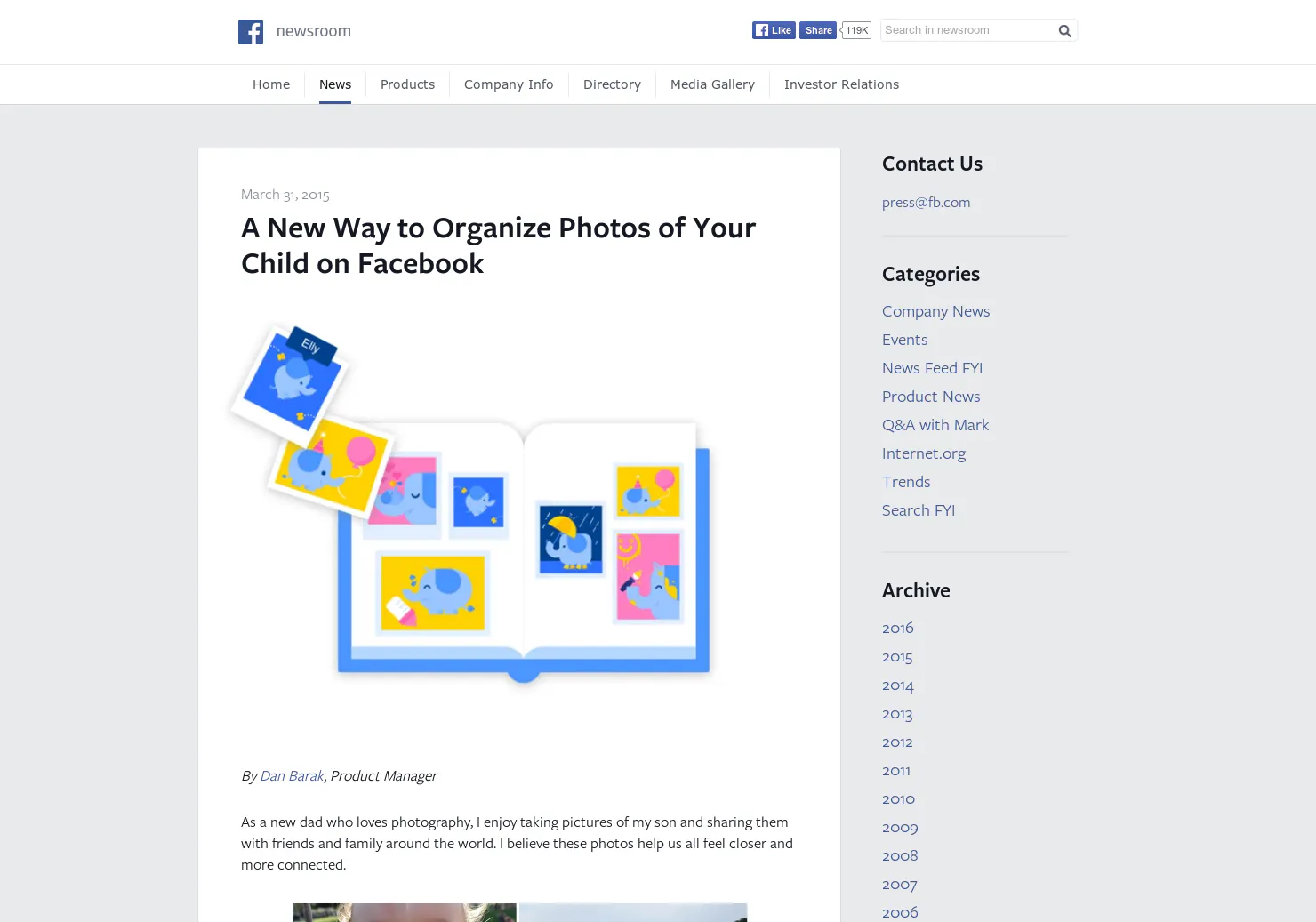 Facebook Scrapbook