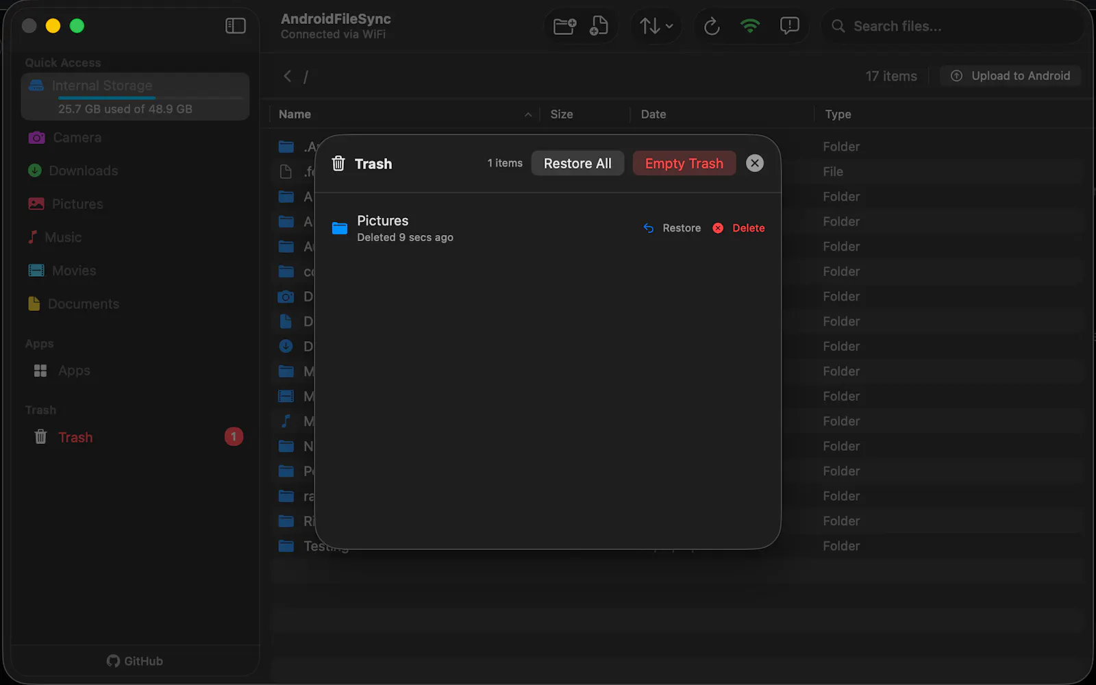 AndroidFileSync screenshot 3