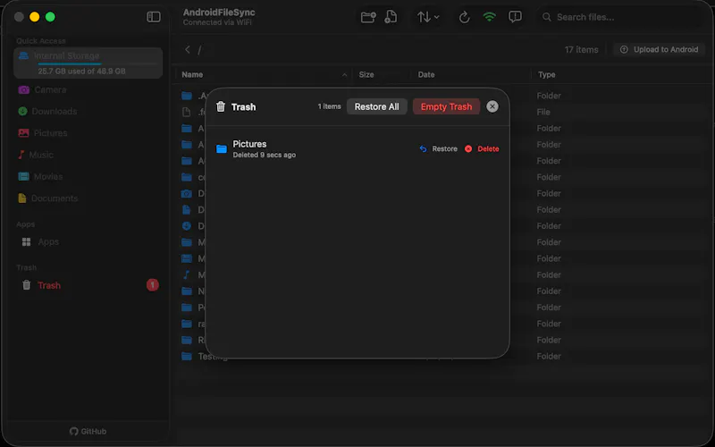 AndroidFileSync screenshot 3